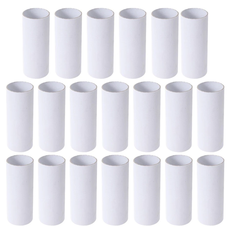20PCS DIY Crafts Cardboard Tubes: 4" x 2" x 0.06" Toilet Paper Rolls for Crafts - Image 2 of 4