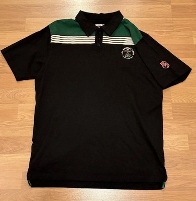 American Needle Red Jacket Men's LA Open Maverick Polo T-Shirts Black Size: M