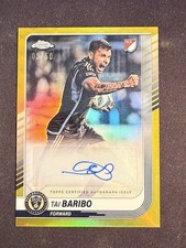 2025 Topps Chrome MLS Tai Baribo Gold Auto /50 Philadelphia Union
