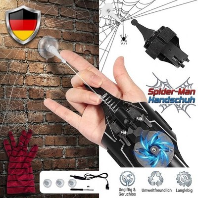 Cosplay Spider Man Handschuh Netzworfger 3 Meter Spinnennetz USB Shooter ABS