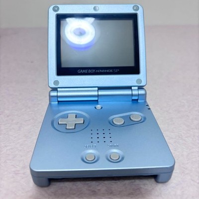 Nintendo Game Boy Advance SP Pearl BlueMain unit only | eBay