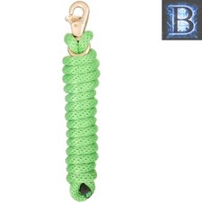 8.5 ft Poly Lead Rope with Replaceable Trigger Bull Snap - Bright Neon Green