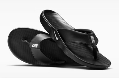 Nike Marina Men’s Size 10 Flip Flop Sandals. Black/White Logo. New in Box. Nike Men main image 2
