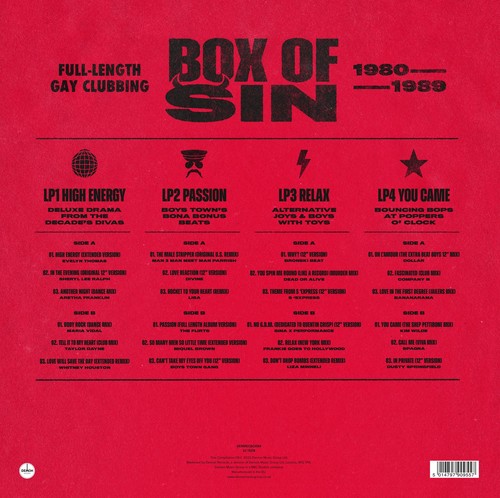 Various Artists Disco Discharge Presents Box of Sin (Vinyl) 12" Album Box Set - Picture 4 of 4