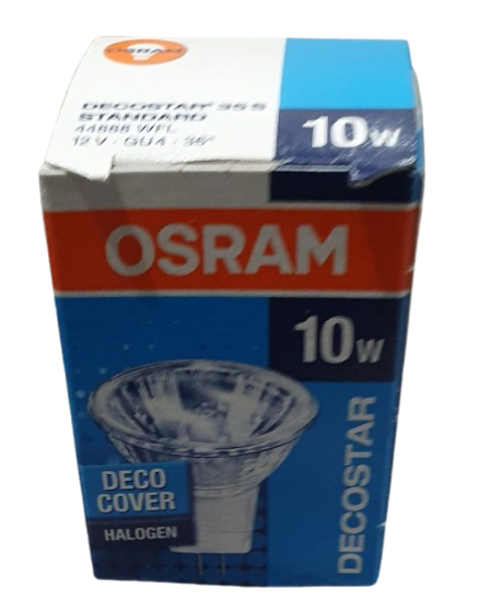 Osram Decostar 35s Deco Cover Light Bulb 12v 10w Halogen MR11 GU4 Spot Dimmable
