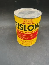 VINTAGE ADVERTISING RISLONE  TIN   ONE QUART OIL CAN  FULL