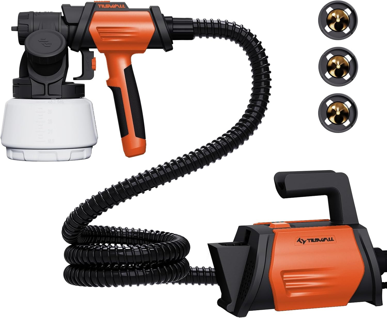 Paint Sprayer 800W HVLP Spray Paint with 1300ml Container, Electric Paint