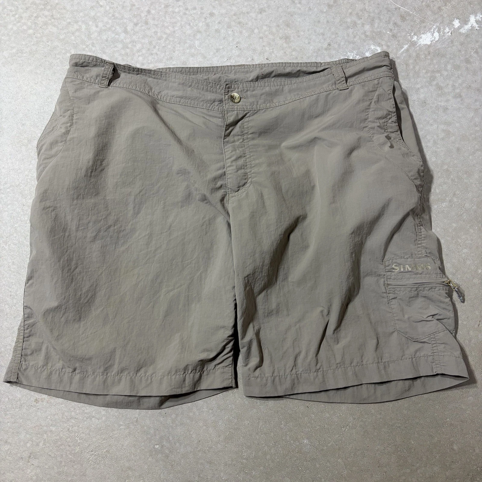 Simms Cor3 Fishing Shorts Mens XL Cargo Zip Pocket Outdoor