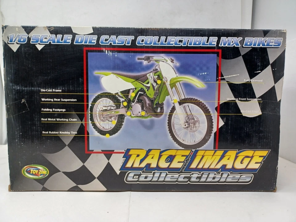 Toyzone race image Chrome LBZ KX250 1:6 Die.Cast Collectible MX Bike - Image 2 of 2