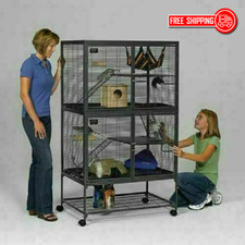 prevue hendryx black feisty ferret cage