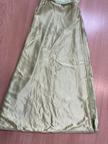 Vintage 50s/60s Tiffany Style Maxi Dress Sequins Evening Gown Mod Grass Green 0 - Picture 19 of 23