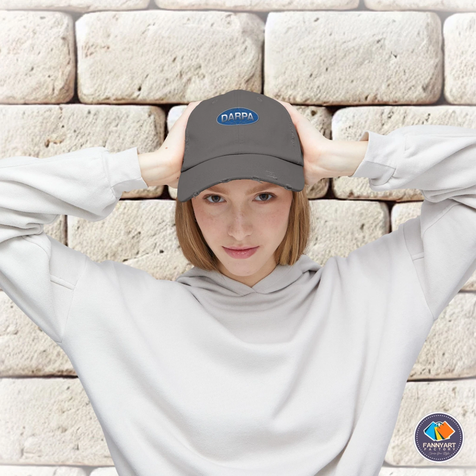 DARPA Emblem Unisex Distressed Cap