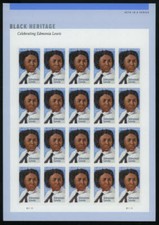 US #5663a Edmonia Lewis Imperf Sheet Pane of 20 VF NH MNH