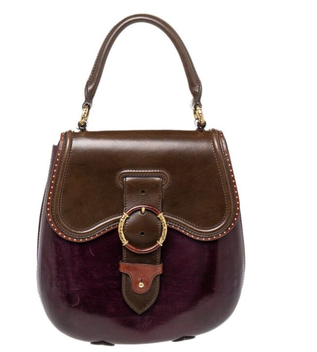 Alexander McQueen Borsa Satchel In Pelle Marrone Limited Edition