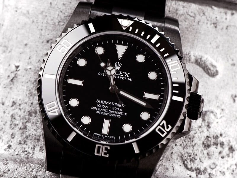 rendering Scrupulous Violin Rolex Submariner (No Date) Black PVD/DLC Coated Stainless Steel Watch  114060 | eBay