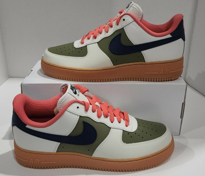 Nike Air Force Low ID By You Men's Sz NEW CT7875-994 Wht/Peach