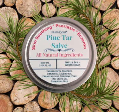 Pine Tar Healing Products - Pine Tar Salve- A Black Drawing Ointment-W/ Charcoal