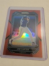 2023 Prizm Baseball Base Red #213 Joe Carter /199 - Toronto Blue Jays
