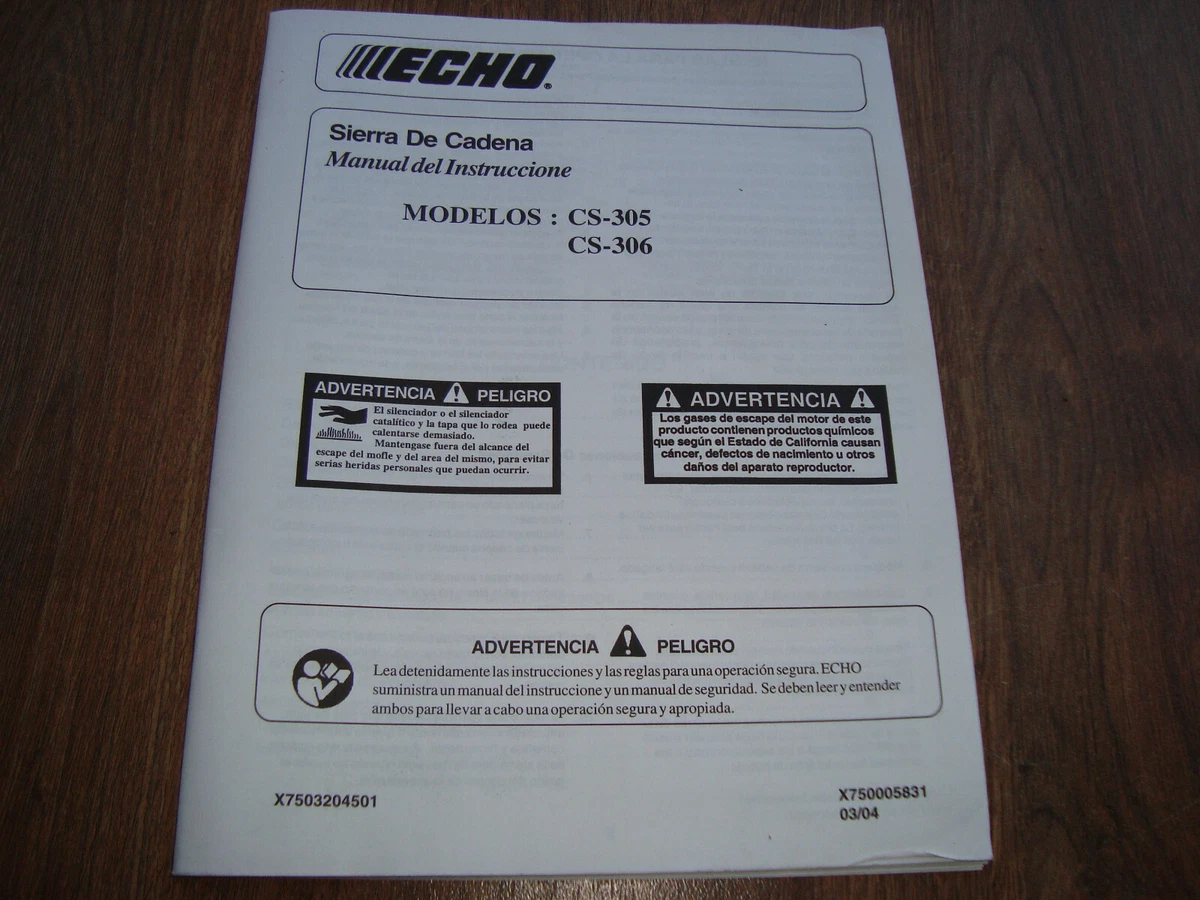Echo cs 2024 306 chainsaw