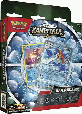 Pokémon Deluxe-Kampfdeck Bailonda-ex Neu & OVP