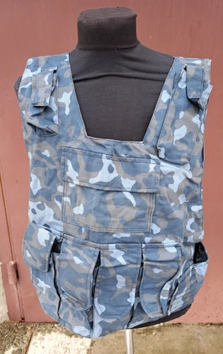 Ukrainian UA army pounch vest blue city Dubok new