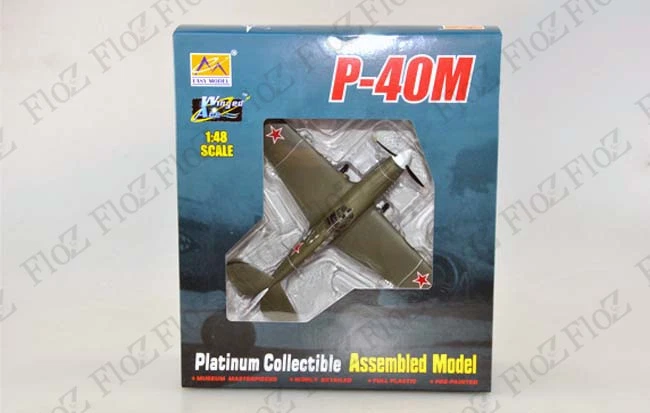 WWII Curtiss P-40 Warhawk Soviet Union finished aircraft 1/48 Easy model plane - Image 3 of 4
