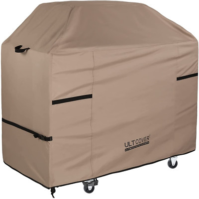 BBQ Gas Grill Cover 52'' Waterproof Brown for Weber Nexgrill Char-Broil Brinkmann