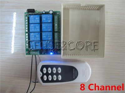 DC 12V 8CH Channel Relay RF Switch 1000m Remote Control Transmitter+ Receiver