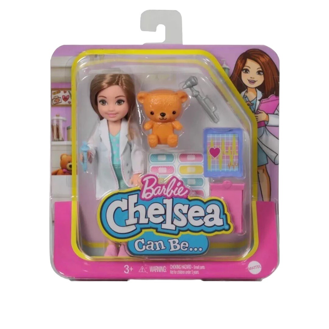 Chelsea Barbie I Can Be Vet Doll & Accessories Mini Dog And Doll 3+ NIB