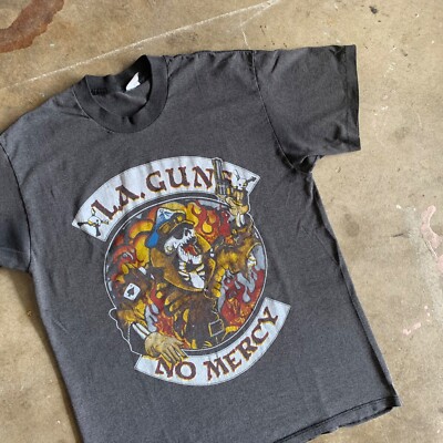 80s VINTAGE L.A. GUNS ELECTRIC GYPSY TOUR CONCERT T-SHIRT SZ S