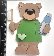 3D Bear Bath Towel Brush Shampoo Wash CUSTOMER APPRECIATION Embellishment 135