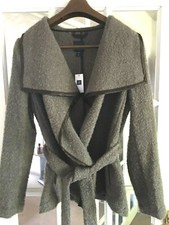 New Gap Wool Mix Jacket Brown - M / Size 12 Rrp £69
