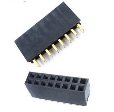 50PCS 2x8 16 Pin 2.54mm Double Row Female Straight Header Pitch Socket Pin Strip