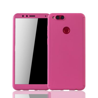 Handyhülle Schutz Case für Huawei Honor 7X Full Cover Displayschutz Bumper Pink