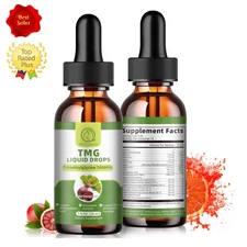 2Bottles 30ML TMG Trimethylglycine Supplement 1,000MG Liquid Drop-Non-GMO, Vegan