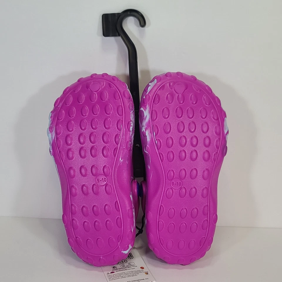 Zuecos sin cordones Barney para niños pequeños zapatos cómodos talla 9-10 púrpura Foto 2 de 4