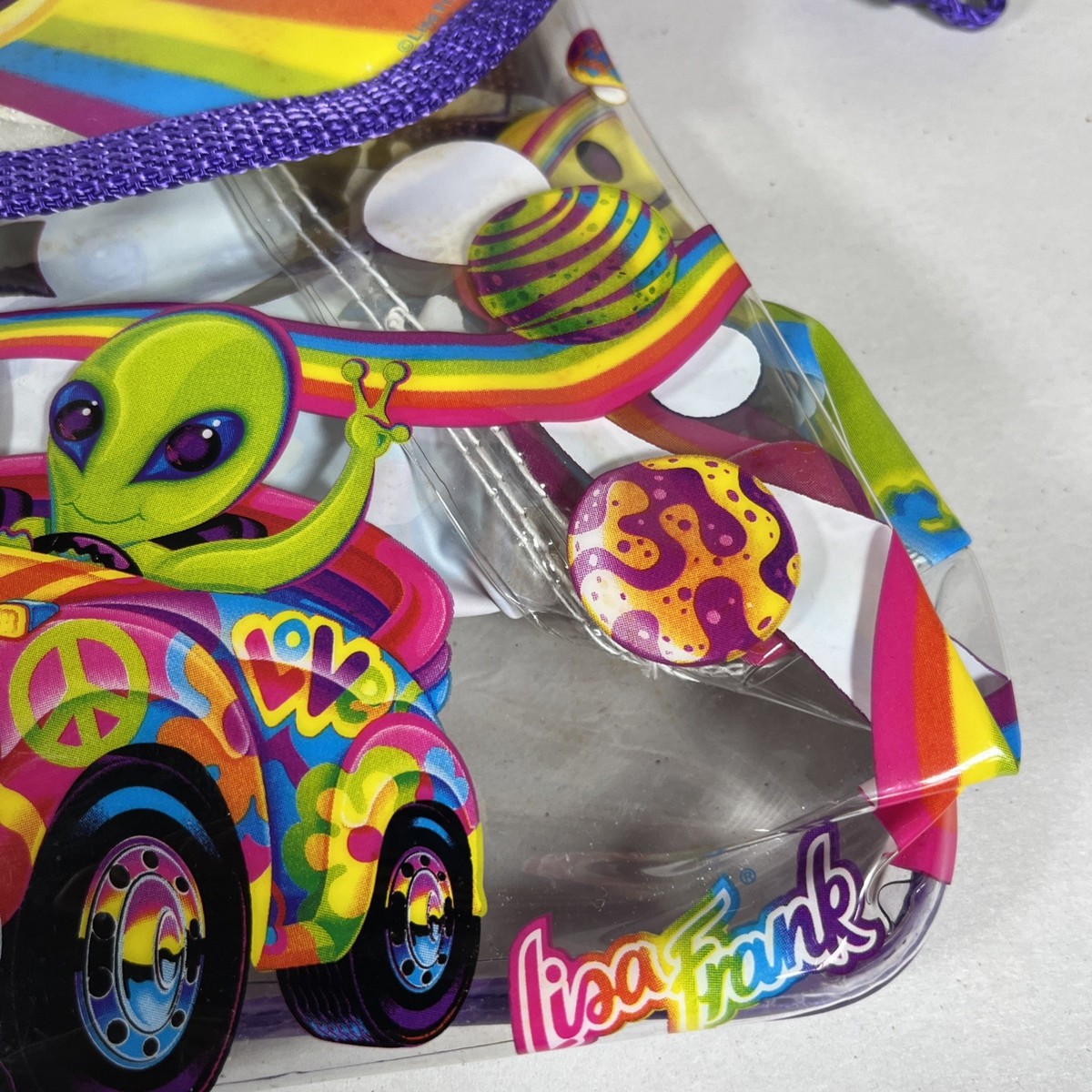 New Vintage 90s Y2K Lisa Frank Alien Zoomer Zorbit Clear Mini