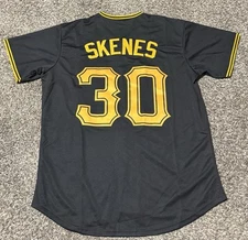New Paul Skenes Stitched Embroidered #30 Baseball Black Jersey Pittsburg Mens XL