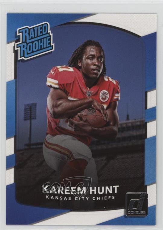 2017 Panini Donruss Rated Rookie Kareem Hunt #332 5w0