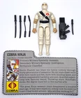 Vintage 1984 Hasbro GI Joe STORM SHADOW v1 3.75" Action Figure & File Card Cobra