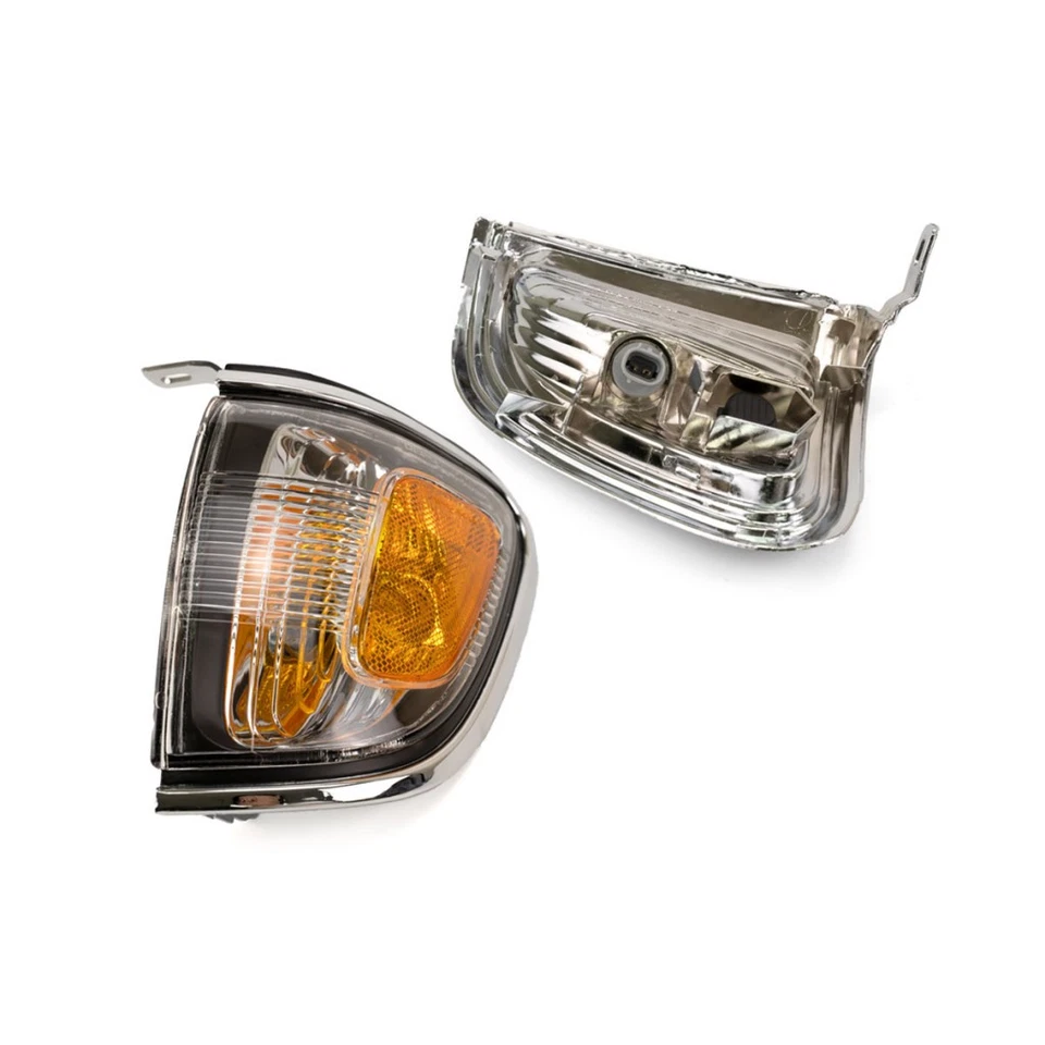 For 2001-2004 Toyota Tacoma Pair Side Marker Lights Driver&Passenger Side Chrome - Image 3 of 4