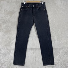 Vintage 90s Levis 501-0660 Jeans Mens 33x34 fit 32x33 Made in USA Black EXCLNT