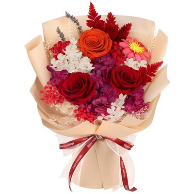 Preserved Rose Bouquet Forever Flowers That Last 3-5 Years Birthday Gift