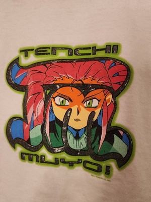 RARE VINTAGE GIANT Tenchi Muyo! 90's Washu Hakubi White T Shirt
