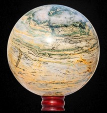 225MM Gelbe Mariposite Kugel Heilungsstein Metaphysische Energie Edelstein Ball
