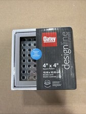 NEW OATEY Designline 4 in. x 4 in. Stainless Steel Square Shower Drain.