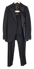 SUITSUPPLY La Spalla Men Suit UK36R Navy Wool Classic Single-Breasted 3 Piece