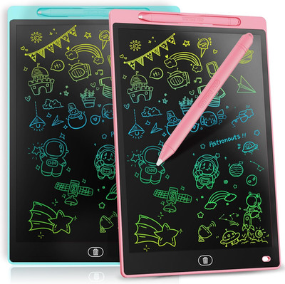 [2 Pack]  LCD Writing Tablet 8.5-Inch Colorful Doodle Board, Toddler Learning Ed