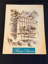 Menú de desayuno de servicio de habitaciones Sheraton Hotels 1969 Nueva York Nueva York Nueva York Menú de colección