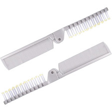 2 Piece Folding Hair Brush Set, Portable Travel-Friendly Comb   Small,...